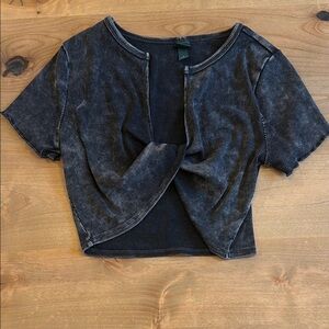 Stylish Black Crop Top